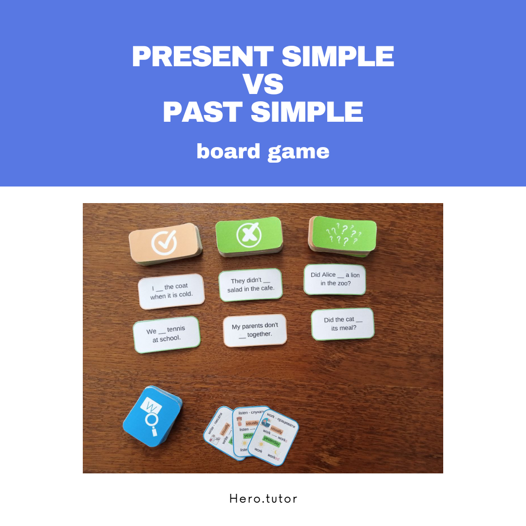 Present Simple VS Past Simple Board game - PrepYourLesson